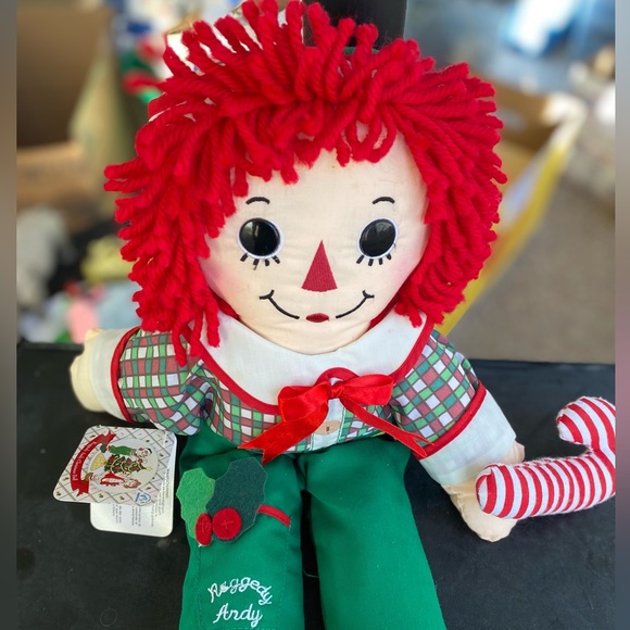 Raggedy Andy 18” Elf Shelf Christmas Holiday Doll Hasbro Applause NWT 2010 - Picture 3 of 11